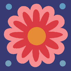 Coral Bloom: Twilight Blue
