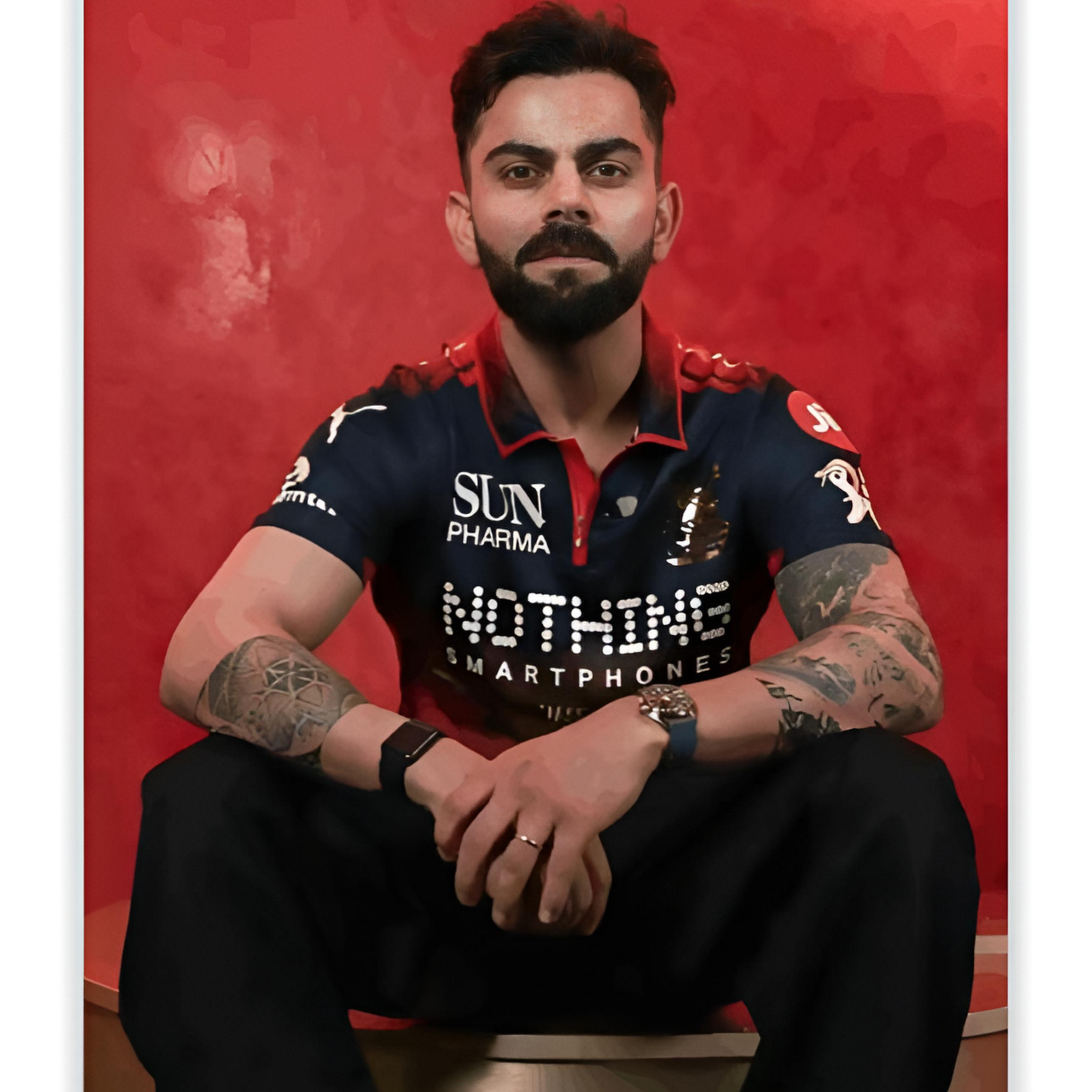 King Virat Kohli in RCB Jersey - 18