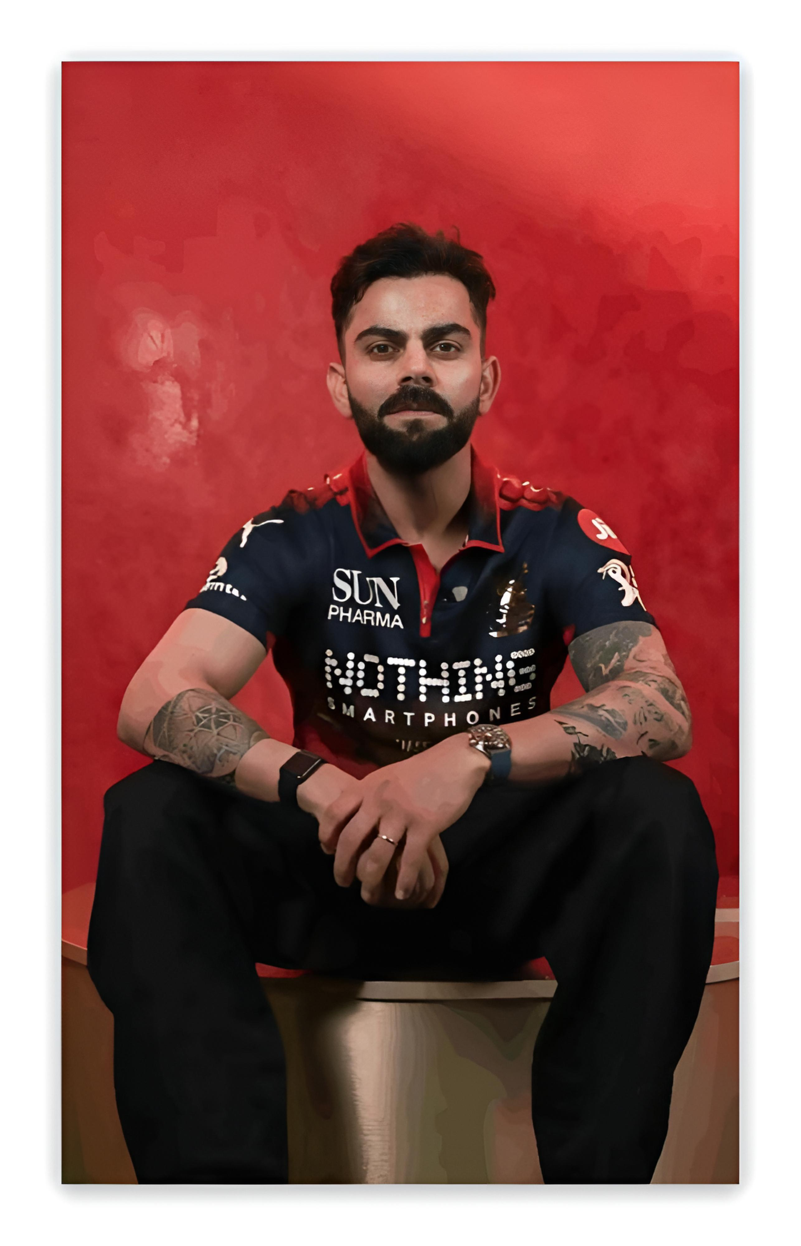 King Virat Kohli in RCB Jersey - 18