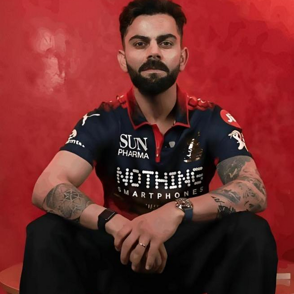 King Virat Kohli in RCB Jersey - 18