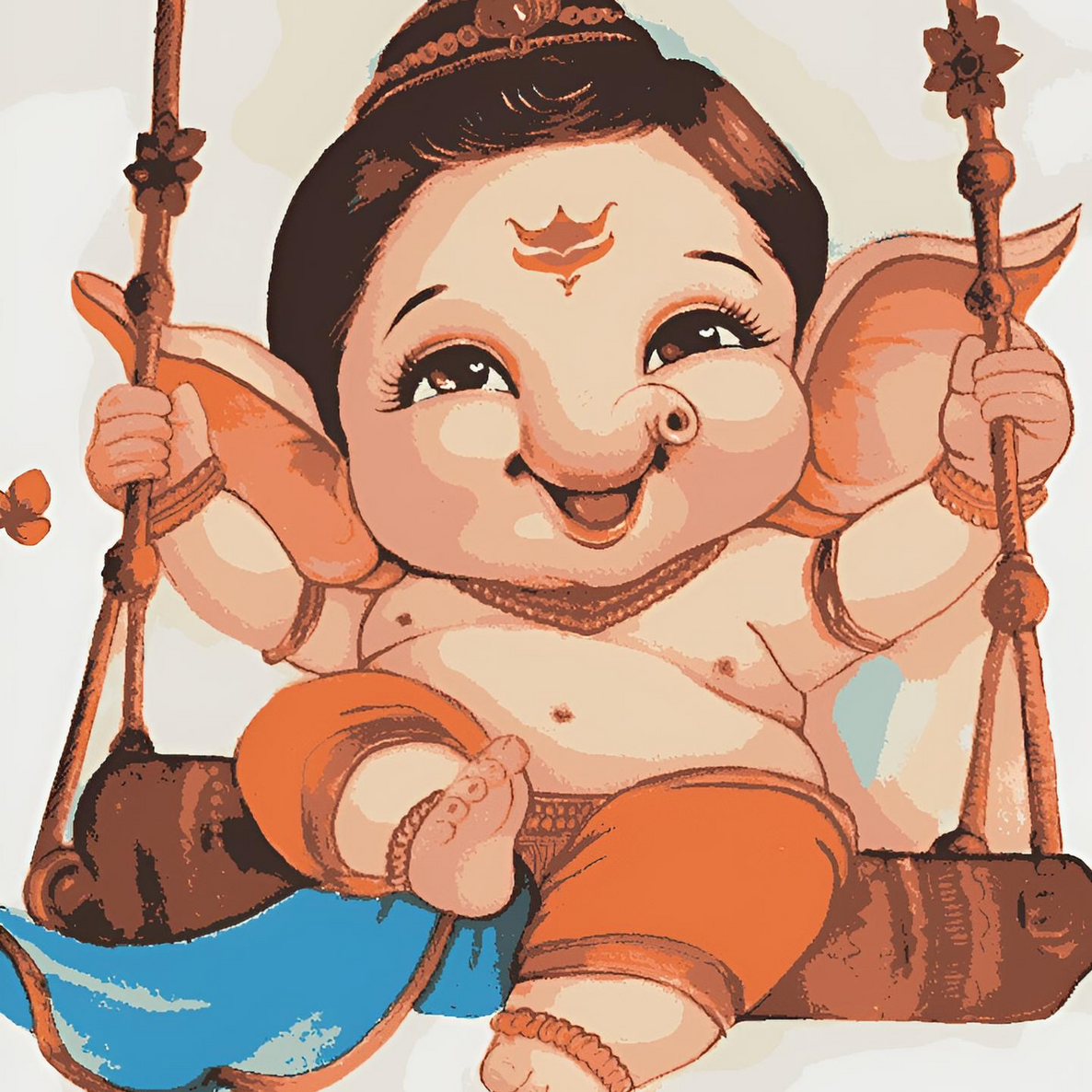 The Beginning of Joy - Bal ganesha On Swing