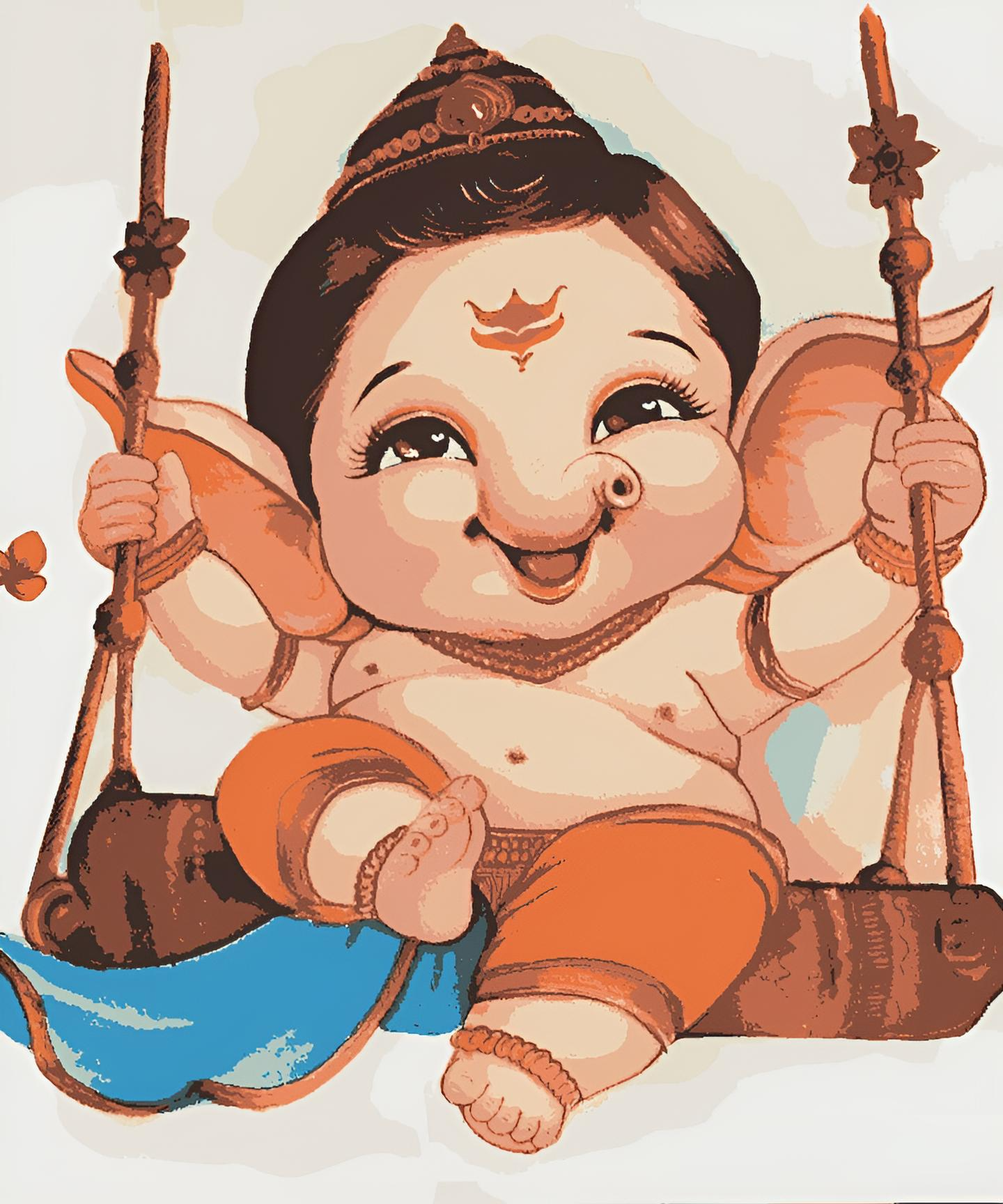 The Beginning of Joy - Bal ganesha On Swing