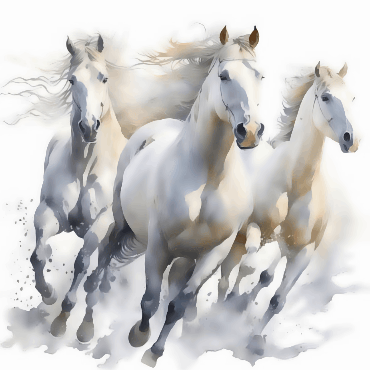 Trio Horses Lucky