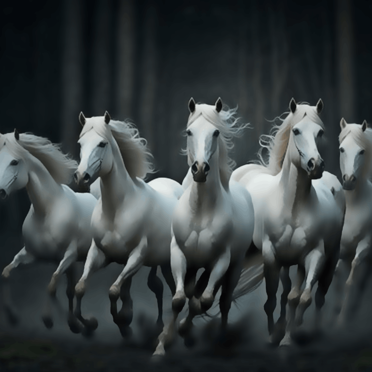 5 White Horses
