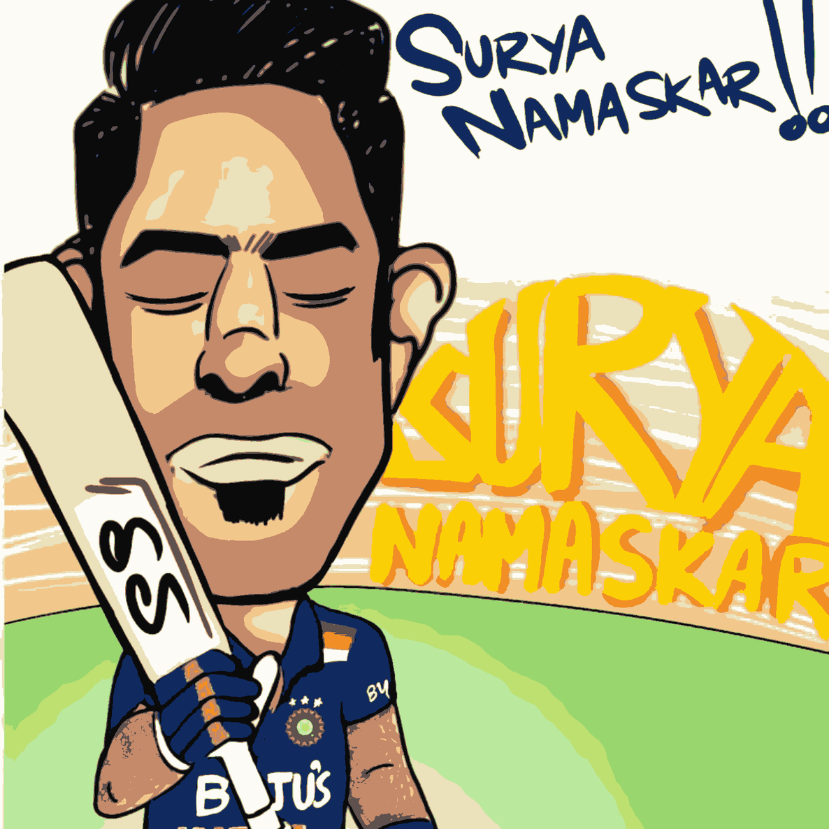 Suryakumar Yadav-Caricature-T20 World Cup Collection