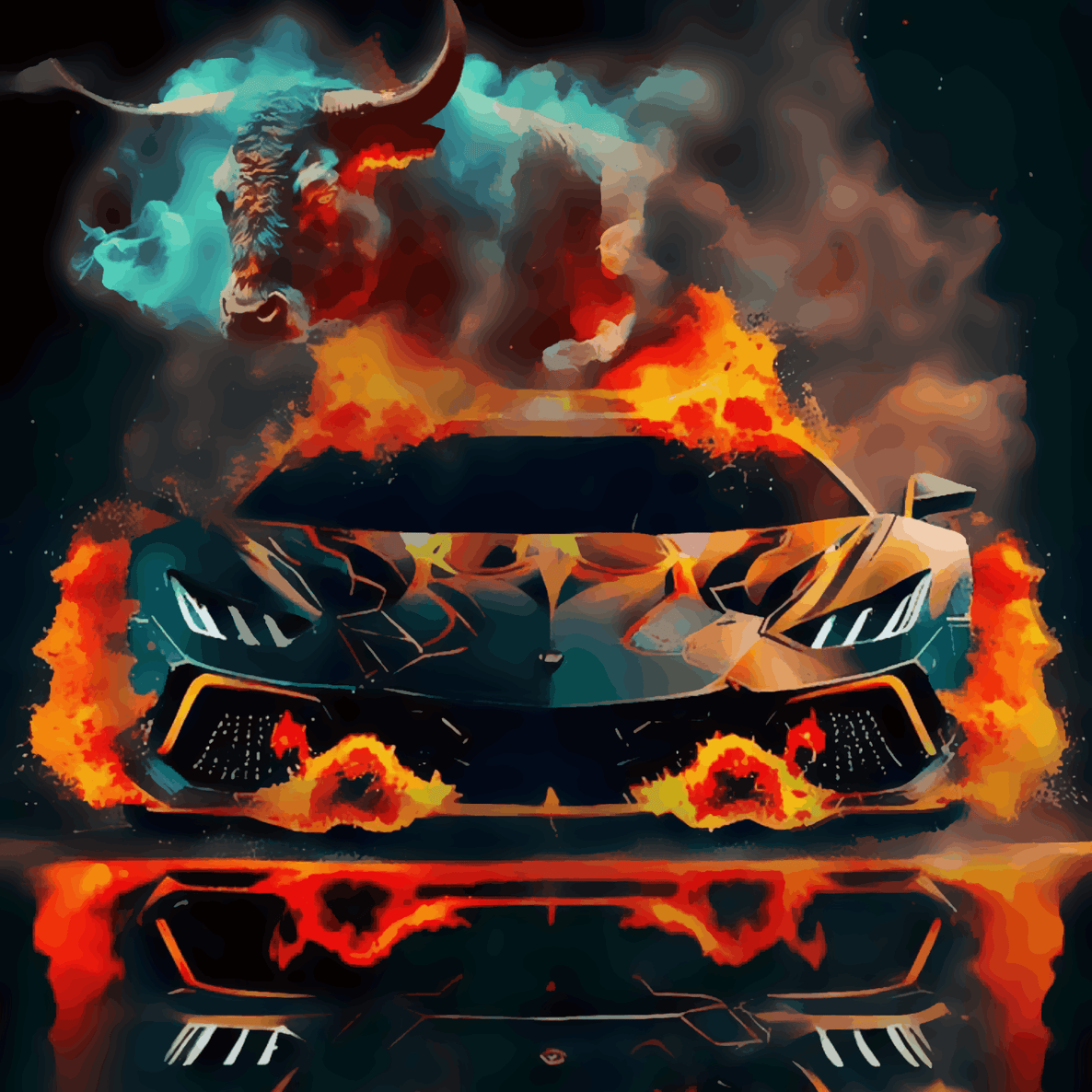 Lamborghini Bullzeye Abstract