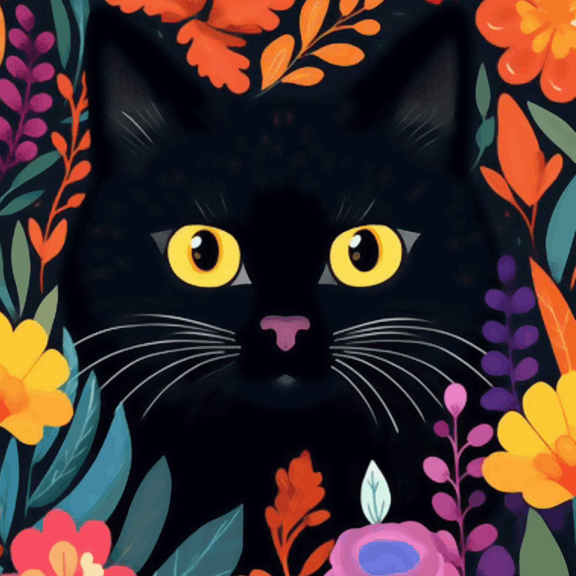 Black Cat Portrait