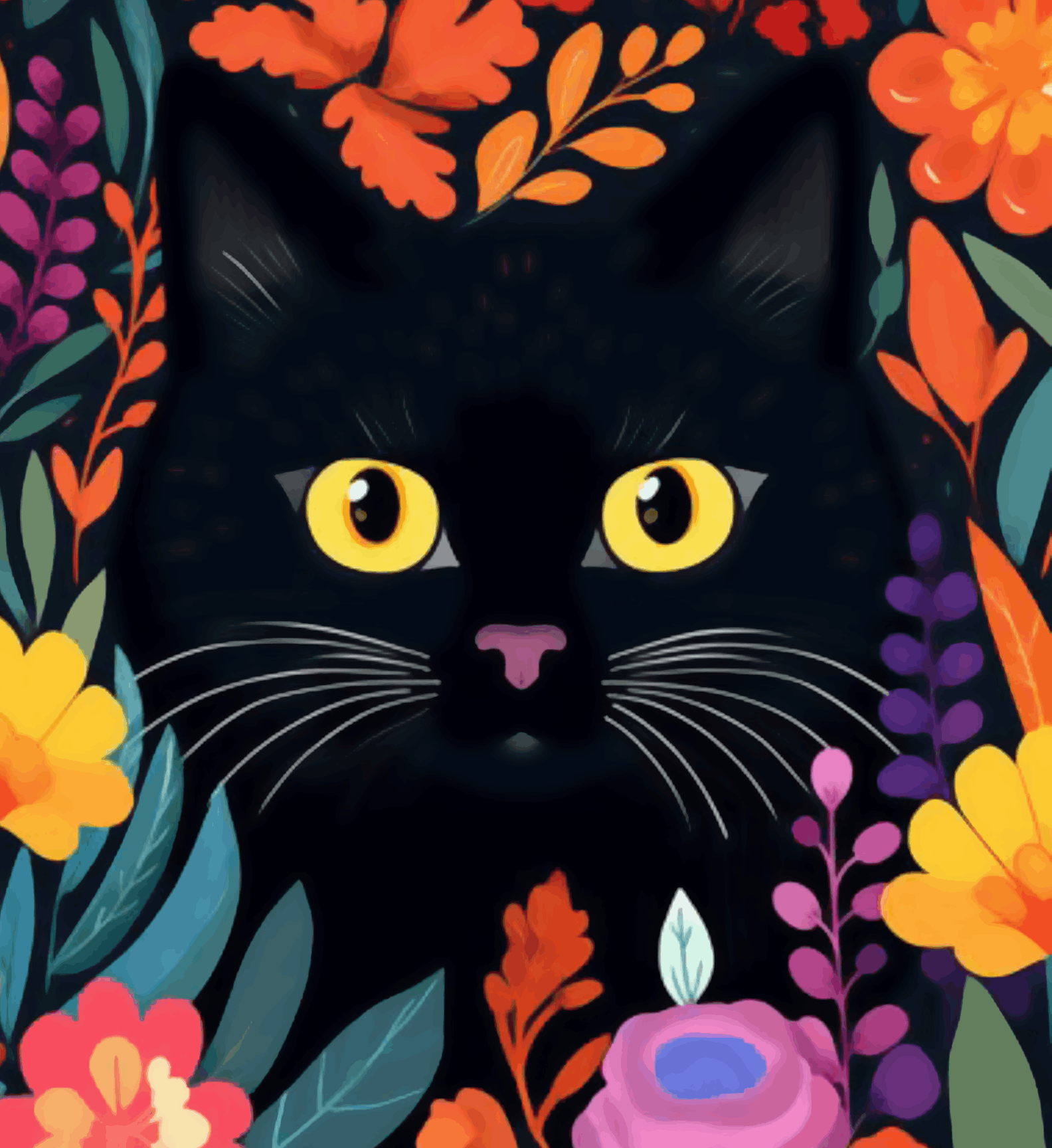 Black Cat Portrait
