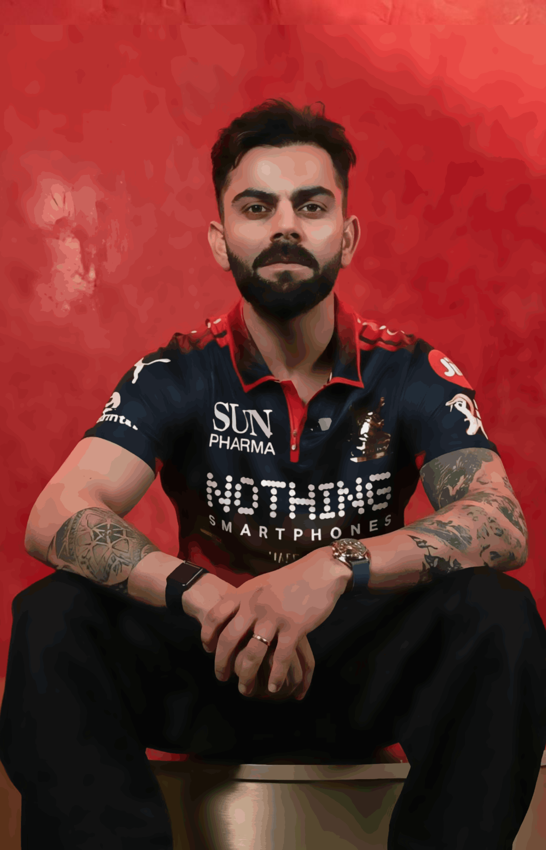 King Virat Kohli in RCB Jersey - 18