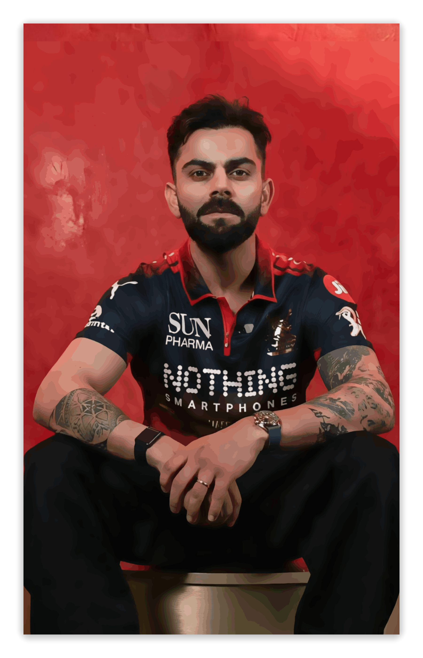 King Virat Kohli in RCB Jersey - 18