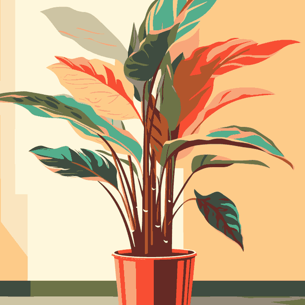 Orange Green Plant