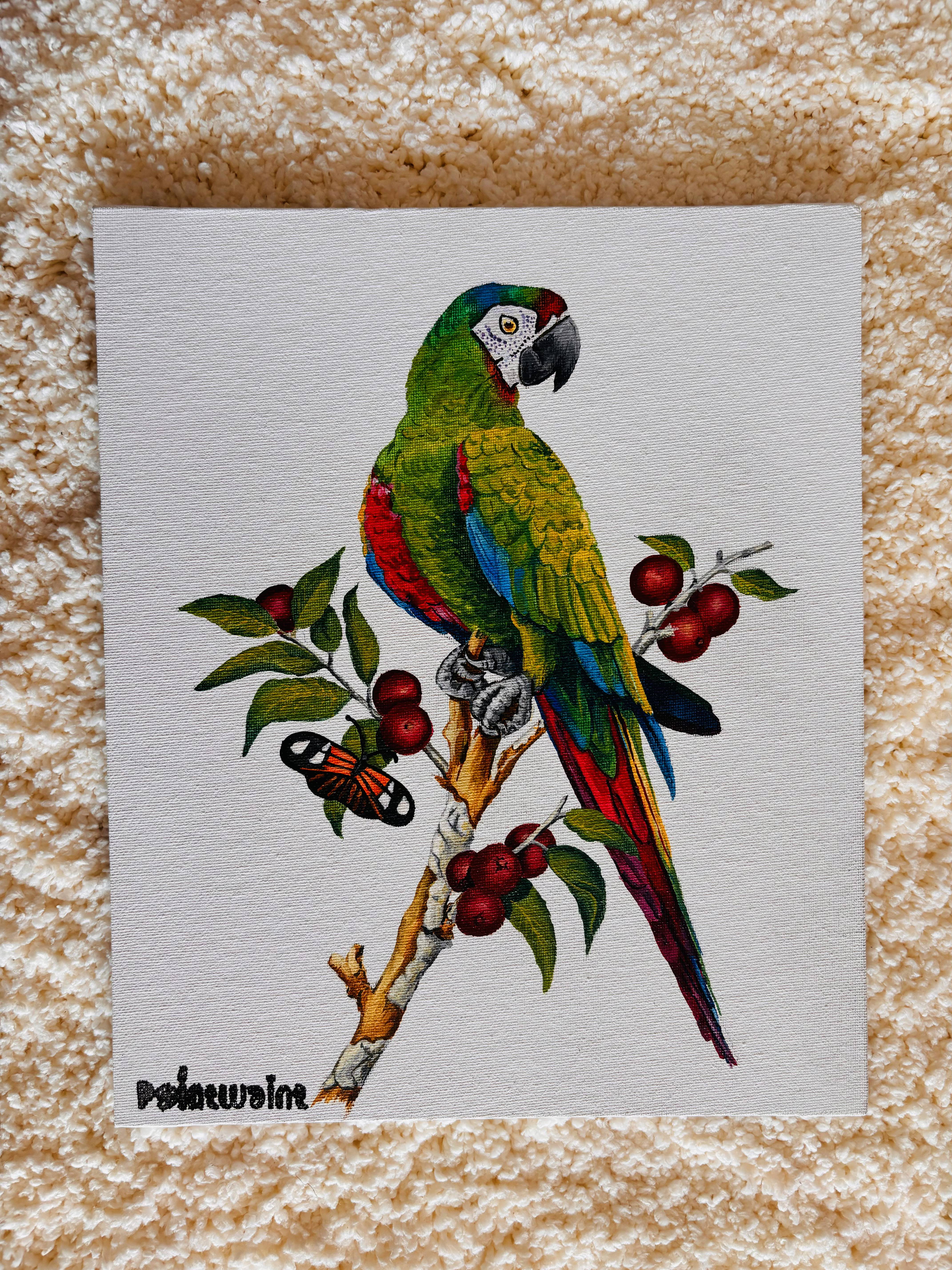 Parrot and Berries- Tutorial