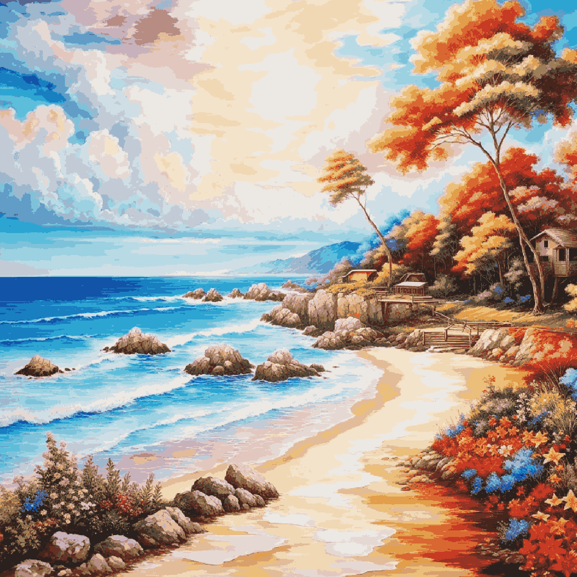 Pathway on Beach Side