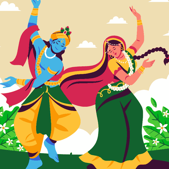 Radha Krishna Dancing