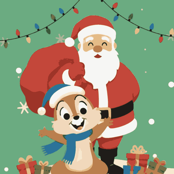 Chip & Dale on Snow Filled