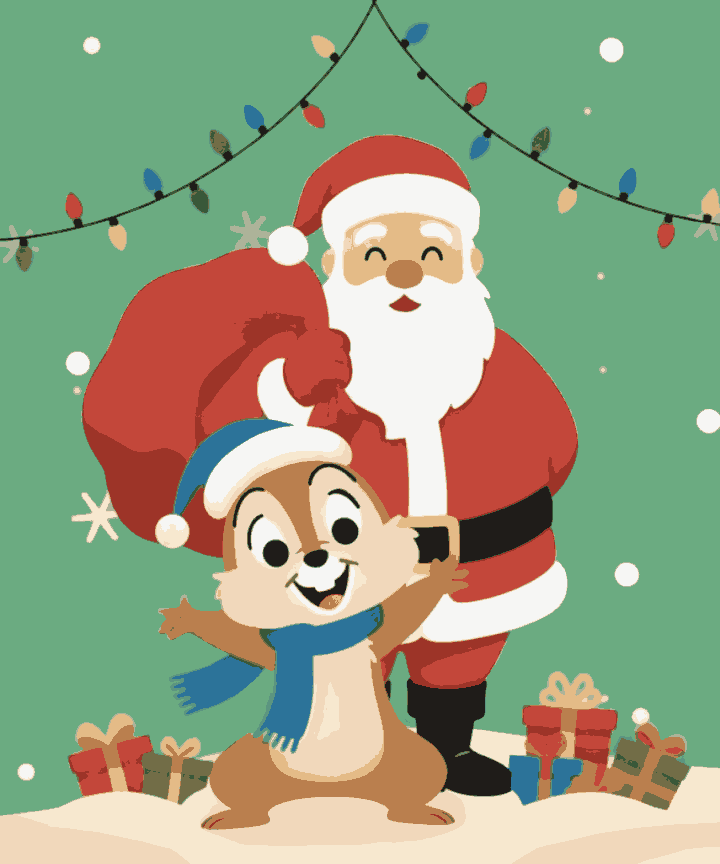 Chip & Dale on Snow Filled