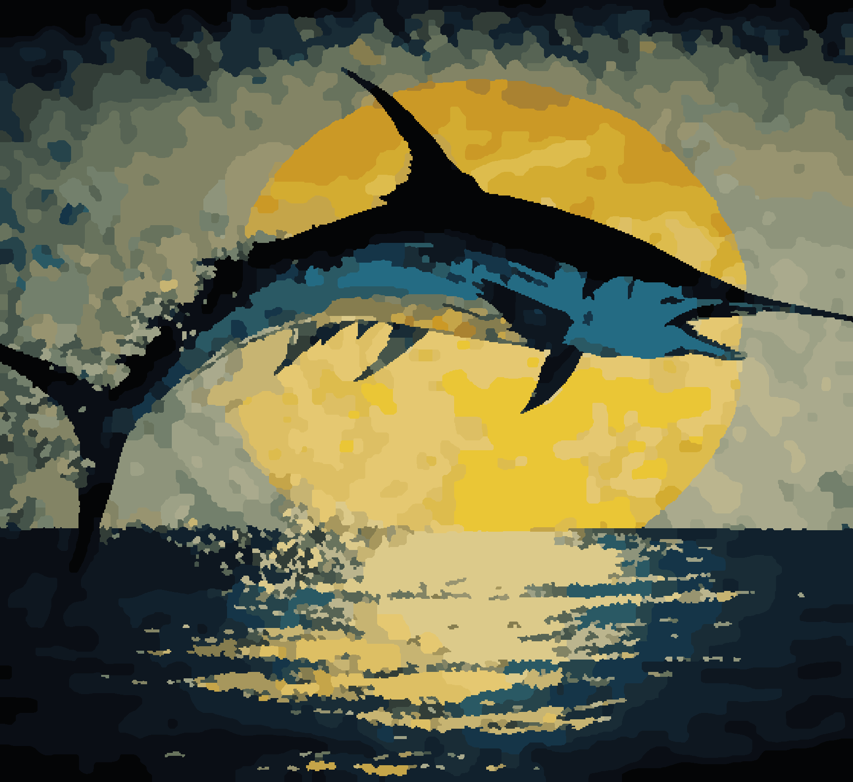 Shark in the Sunset