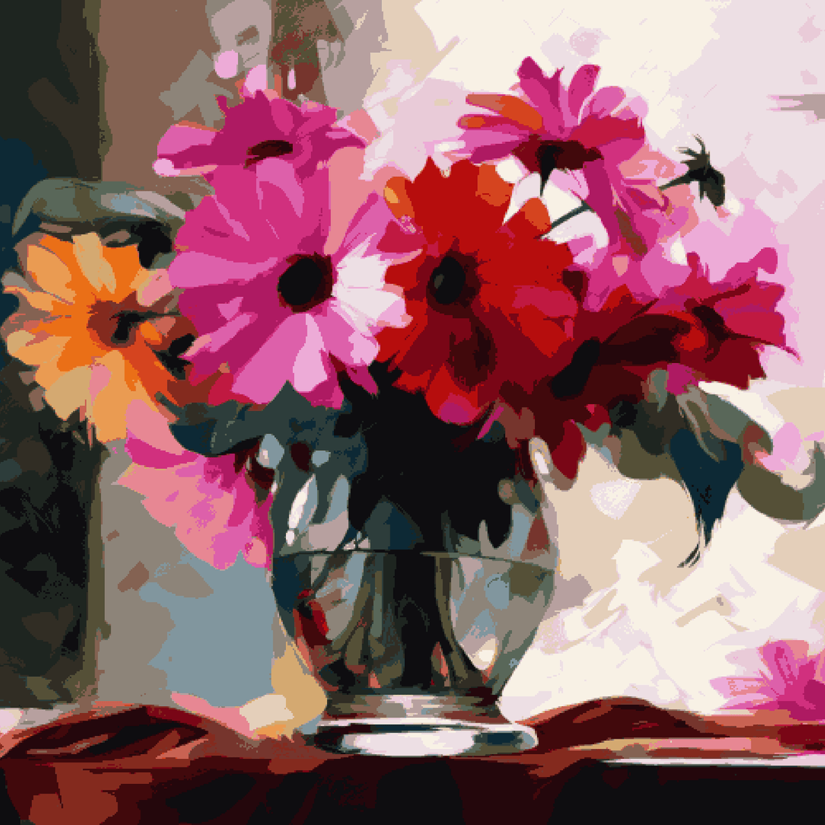 Spring Art - Pink Flowers