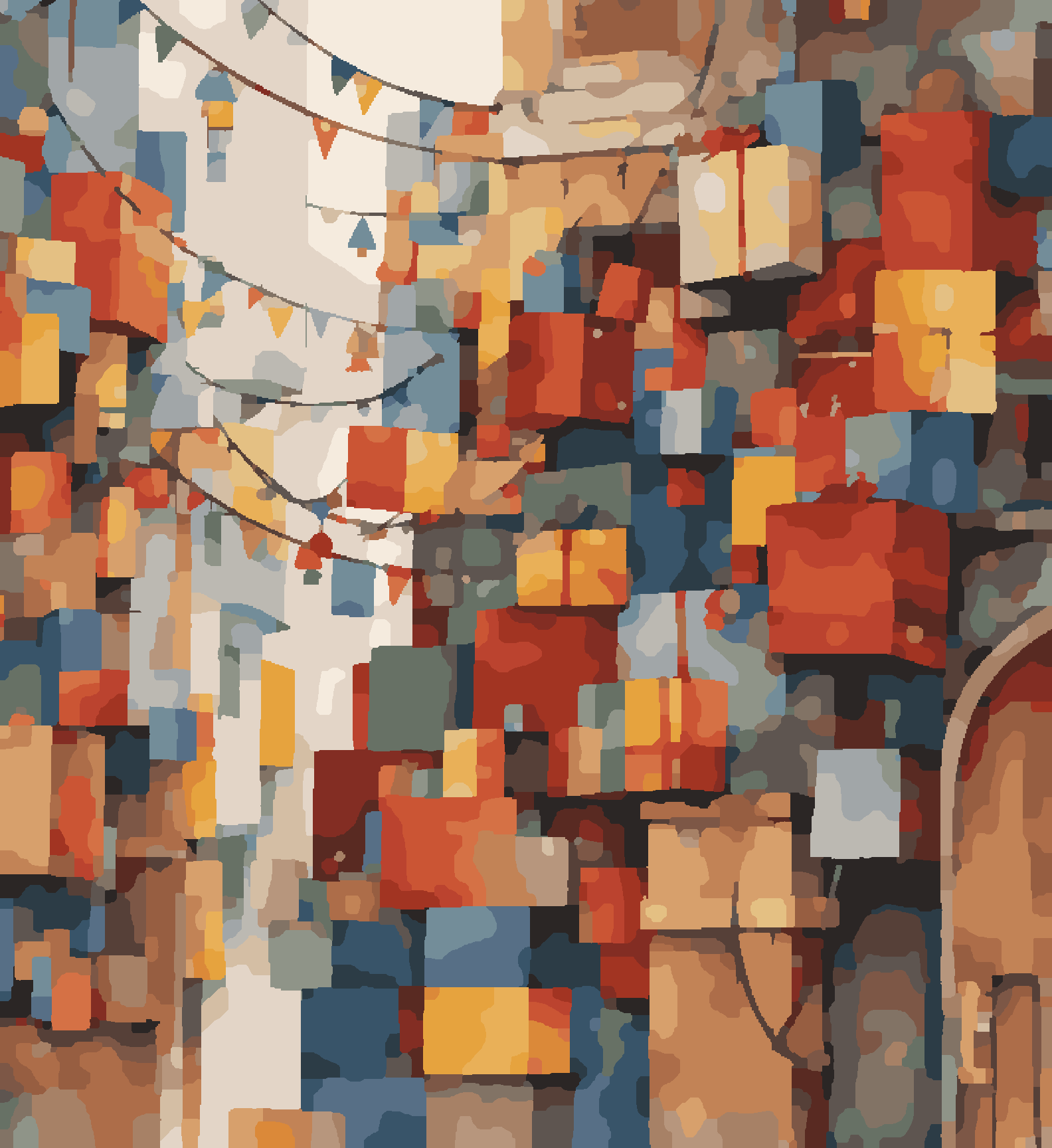 Street Old Town Instambul Turkey Top  view