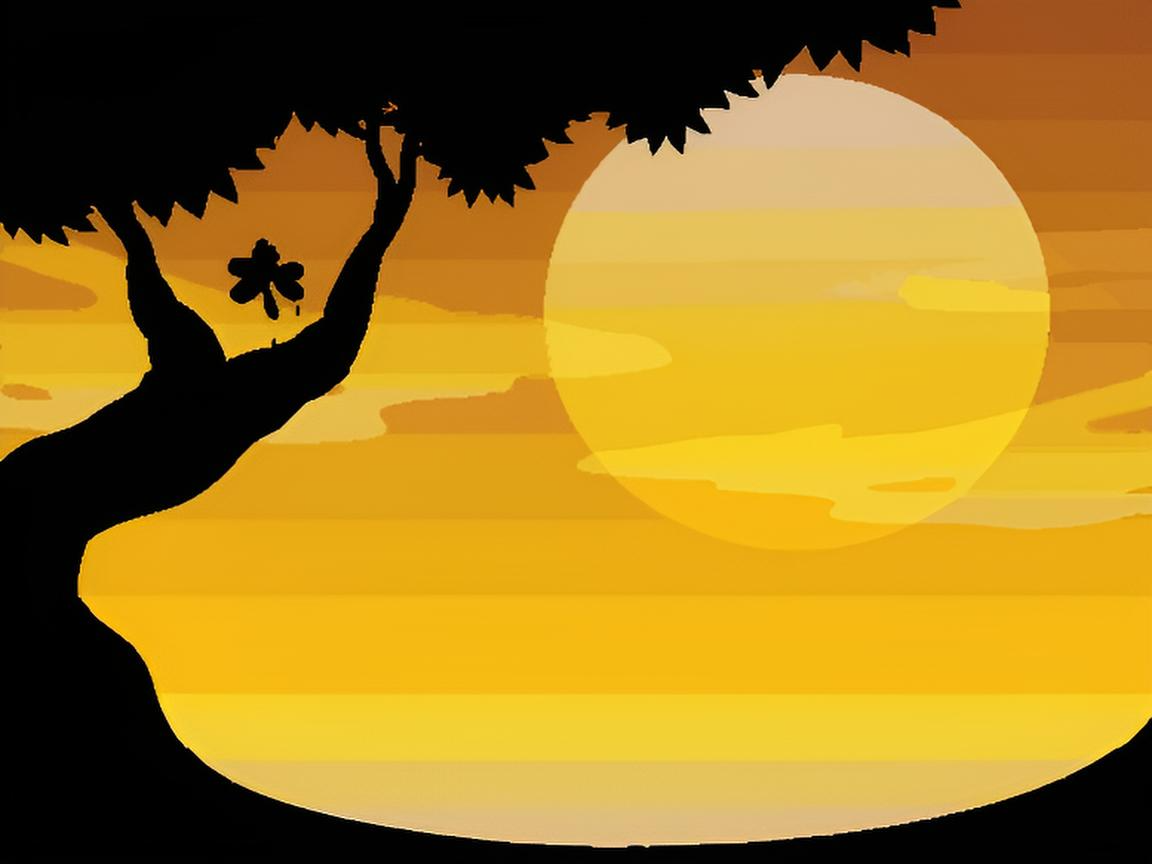 Sunset Yellow Black Theme