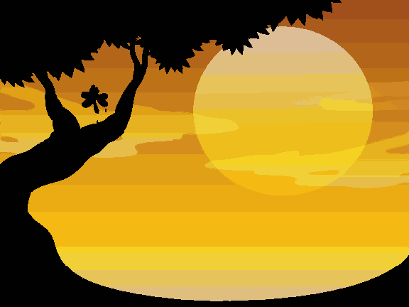 Sunset Yellow Black Theme