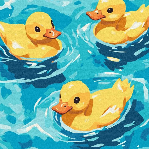 Swimming Ducks Dot by Number Kit