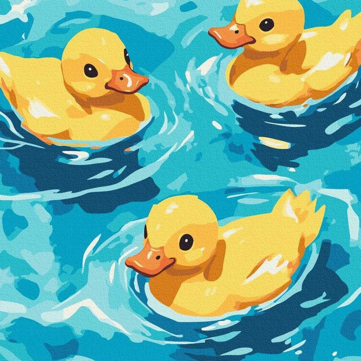 Swimming Ducks Dot by Number Kit