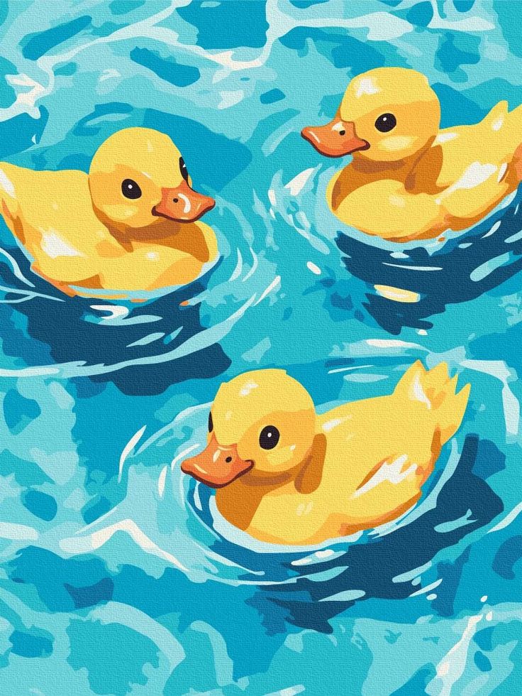 Swimming Ducks Dot by Number Kit