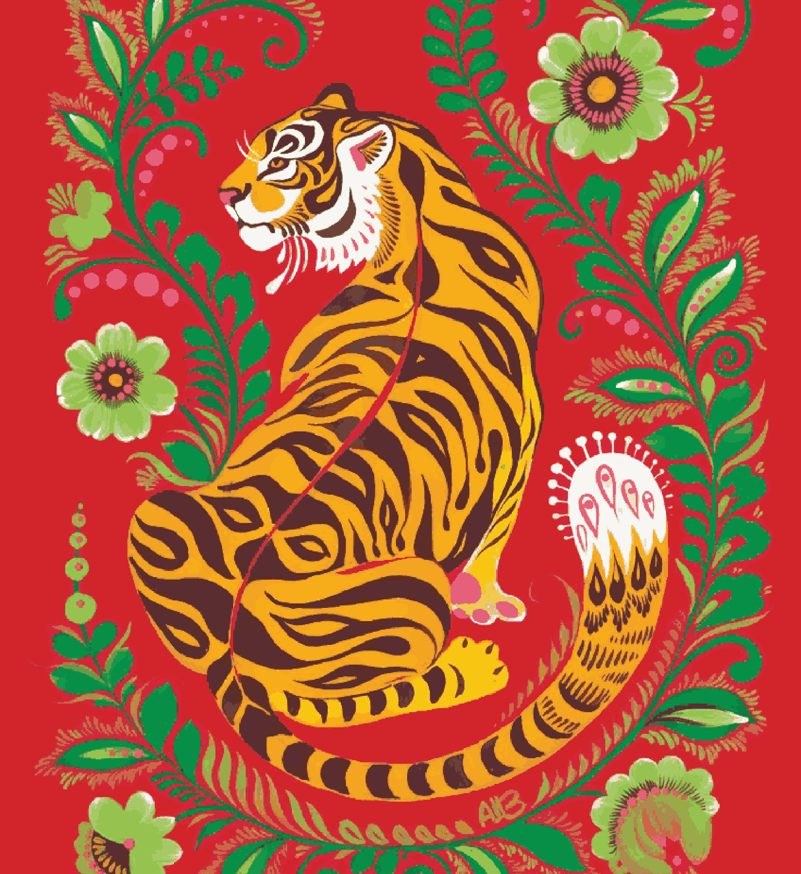 Tiger Indian Art
