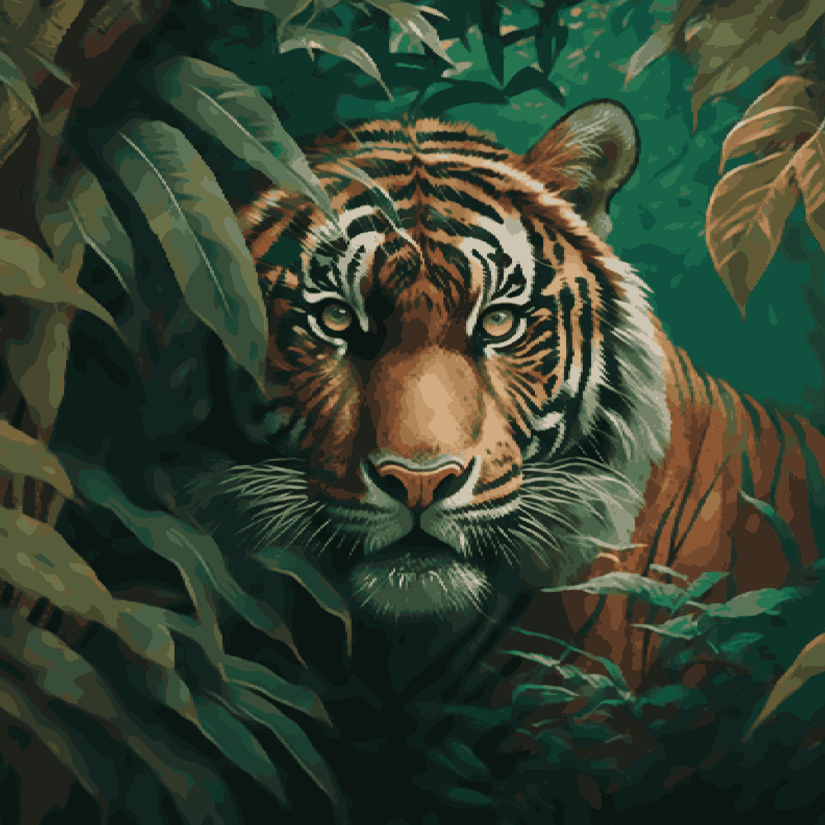 Tiger Staring - Eye of the Tiger