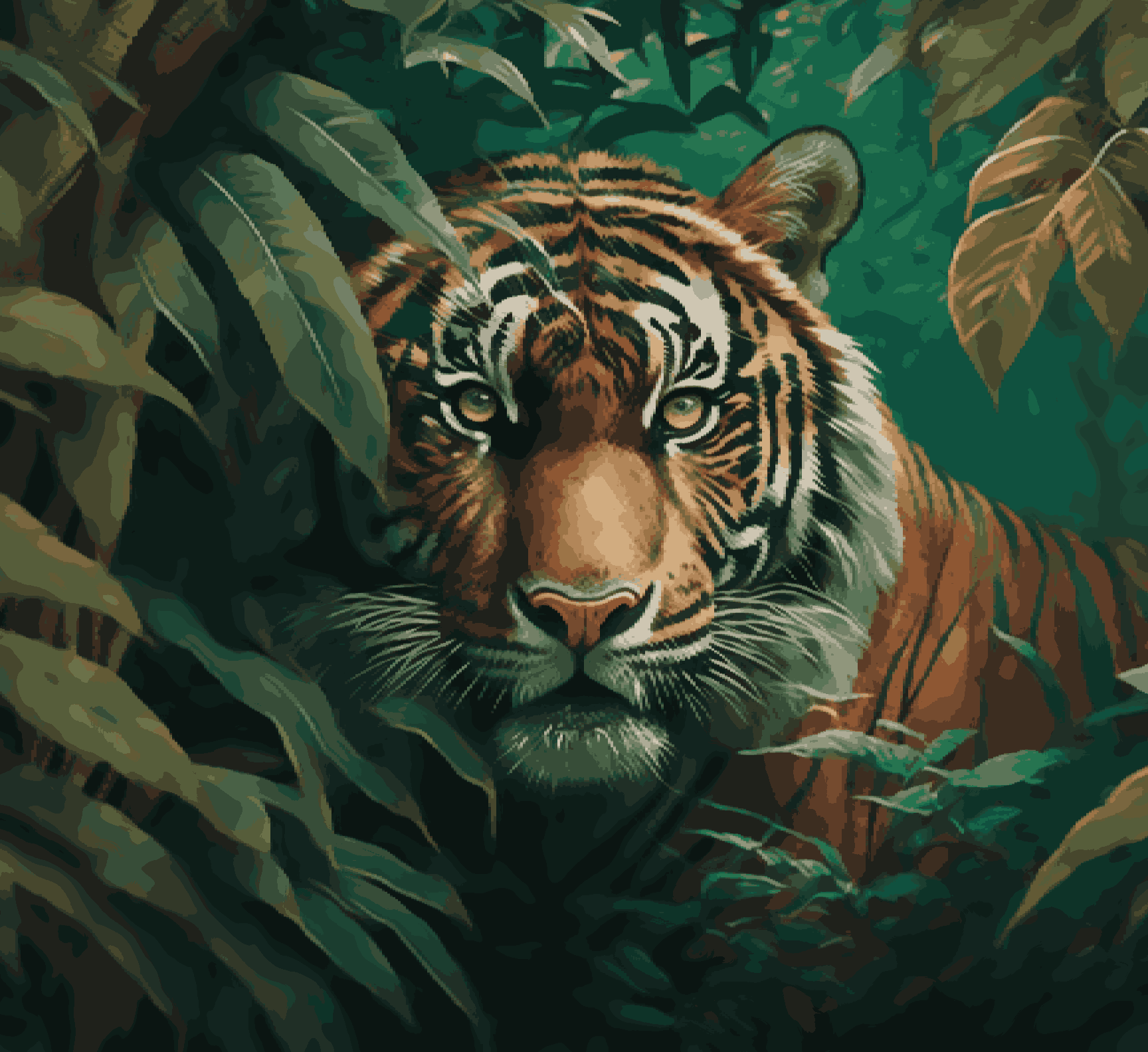 Tiger Staring - Eye of the Tiger