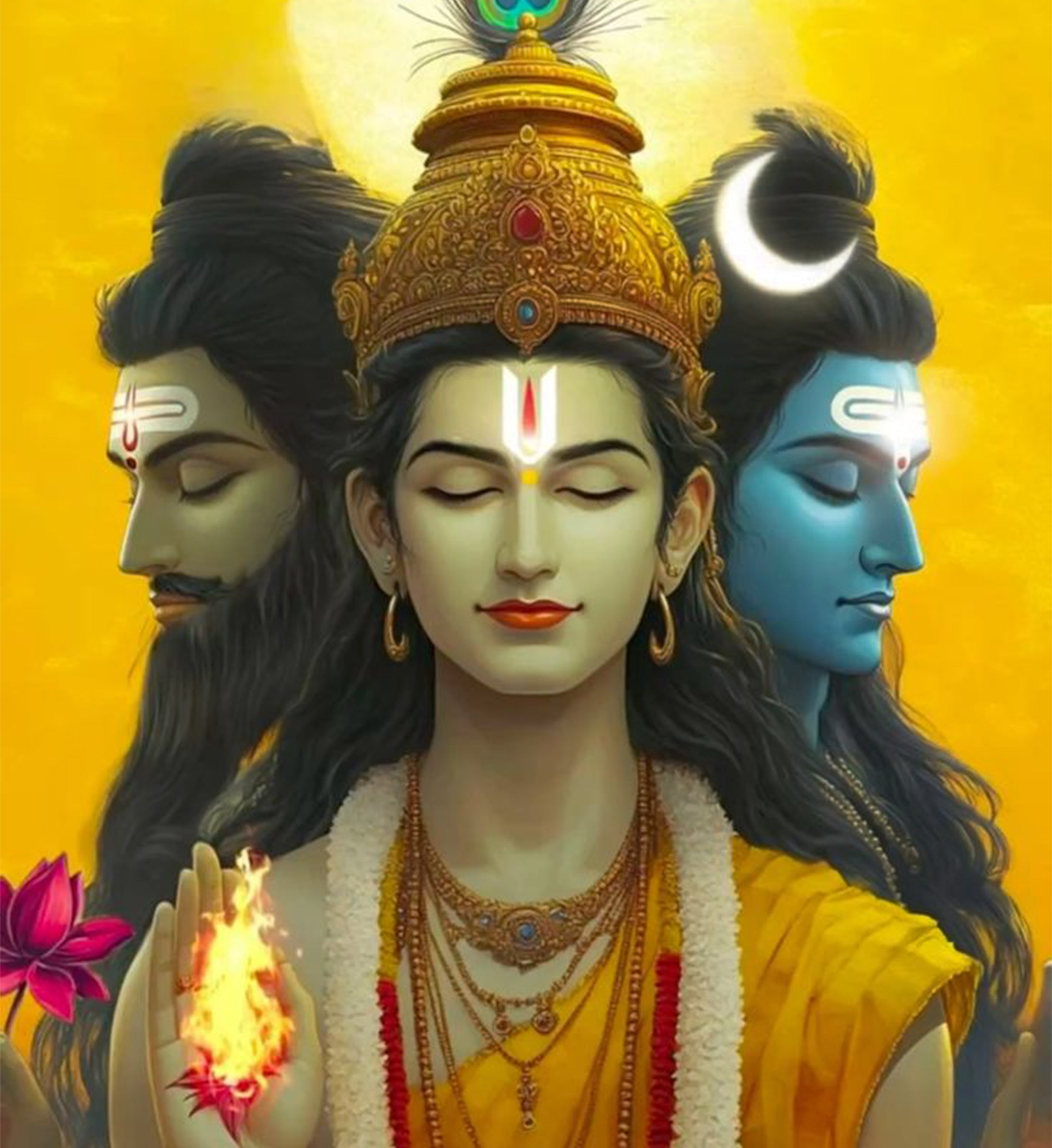 Trimurti : BrahmaVishnuMahesh : shiva