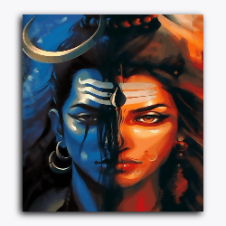 Shivji And Parvati Maa Portrait