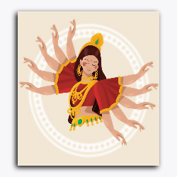 Durga Maa Dancing
