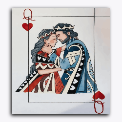 King And Queen Card - Raja Rani Collection