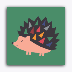 Hedgehog Coloring Portrait