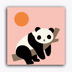 Panda Chilling in Day