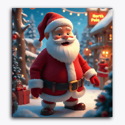 Santa in winter Wonderland