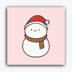 Snowman in Cozy Christmas