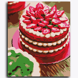 Strawberry Cake IIlustration