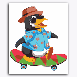 Skating Penguin