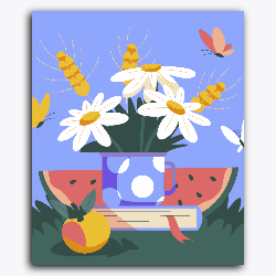 Watermelon & Flowerpot