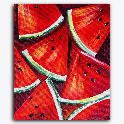 Watermelon-fruit painting