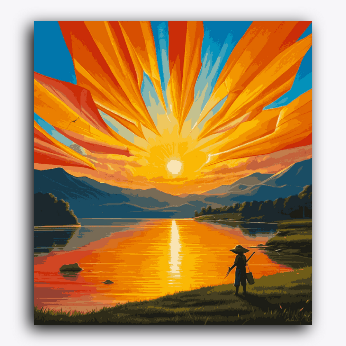 A boy in Sunset