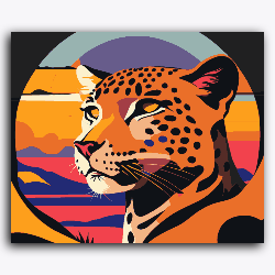 Abstract Leopard