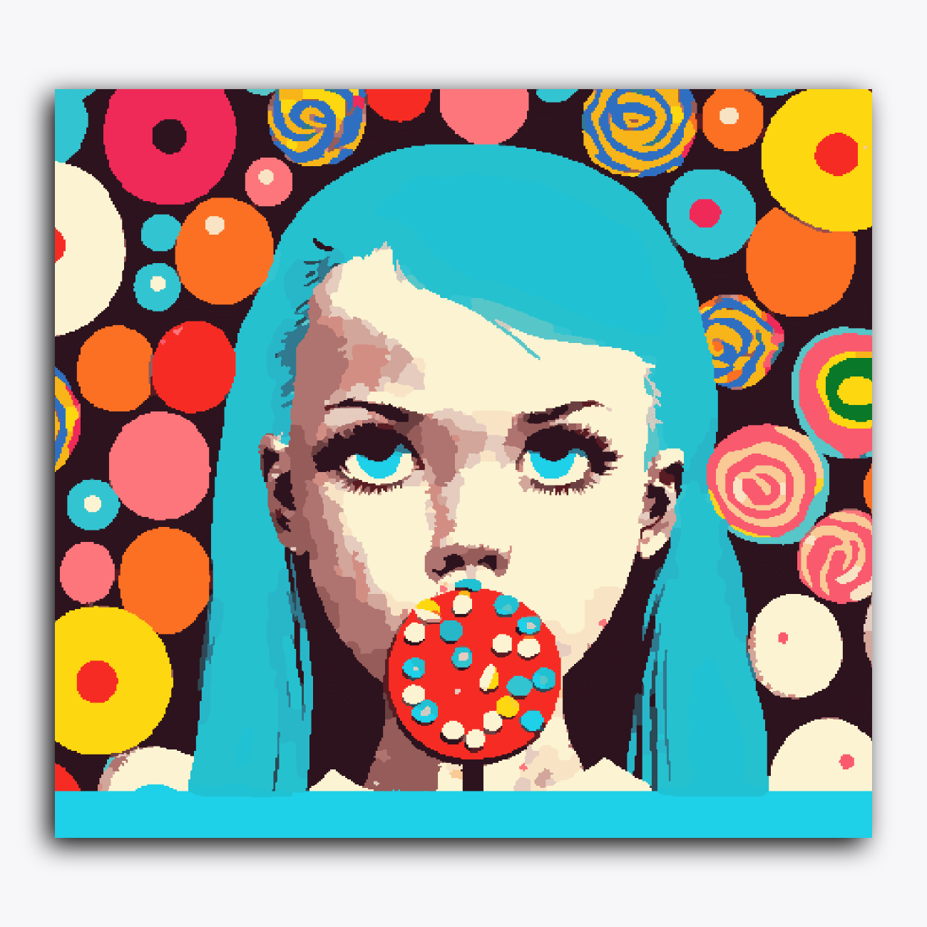 Childish a Kid with Lolipop