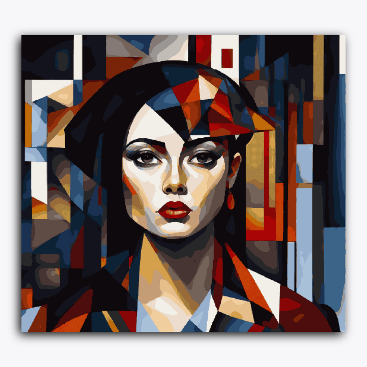 Abstract Lady Different Shapes