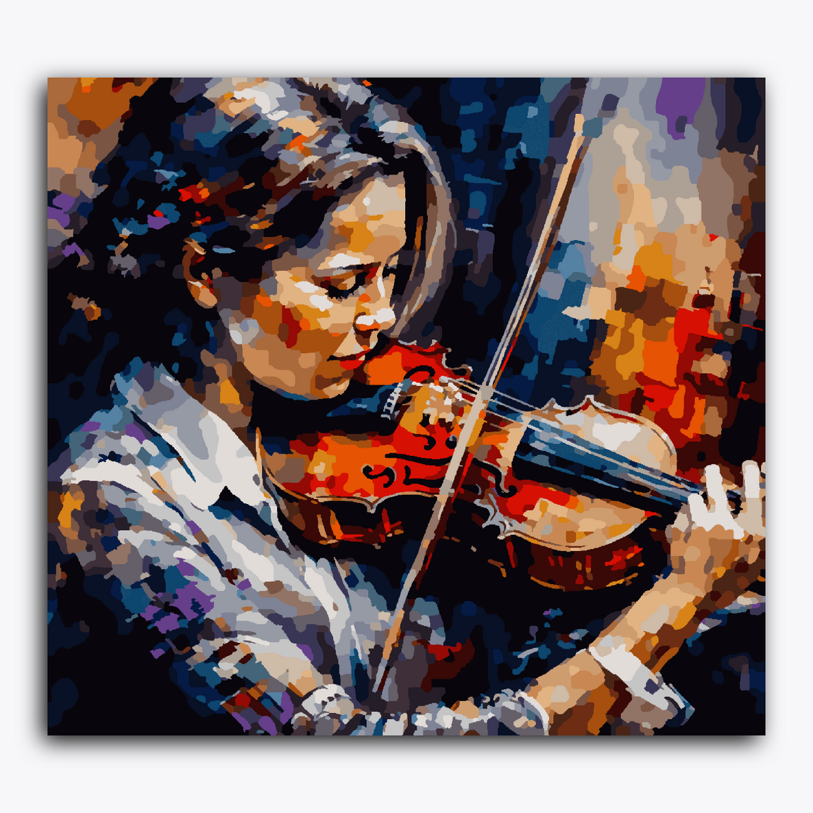 A Girl Playing Violin