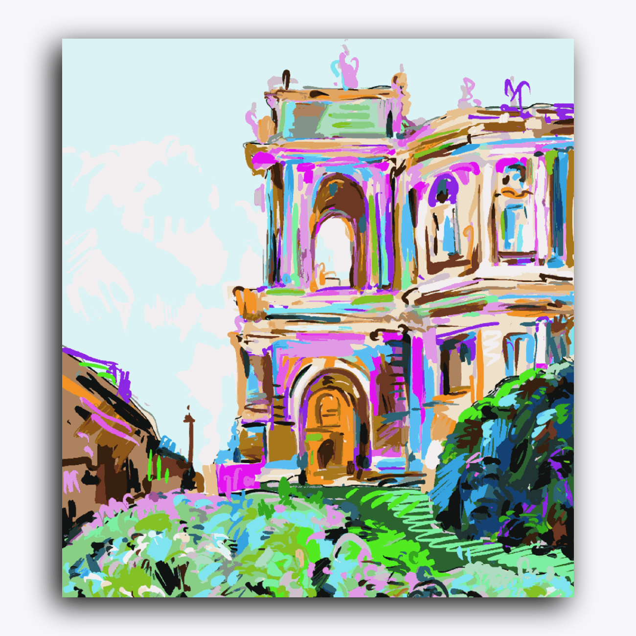 Castle with Purple Patch