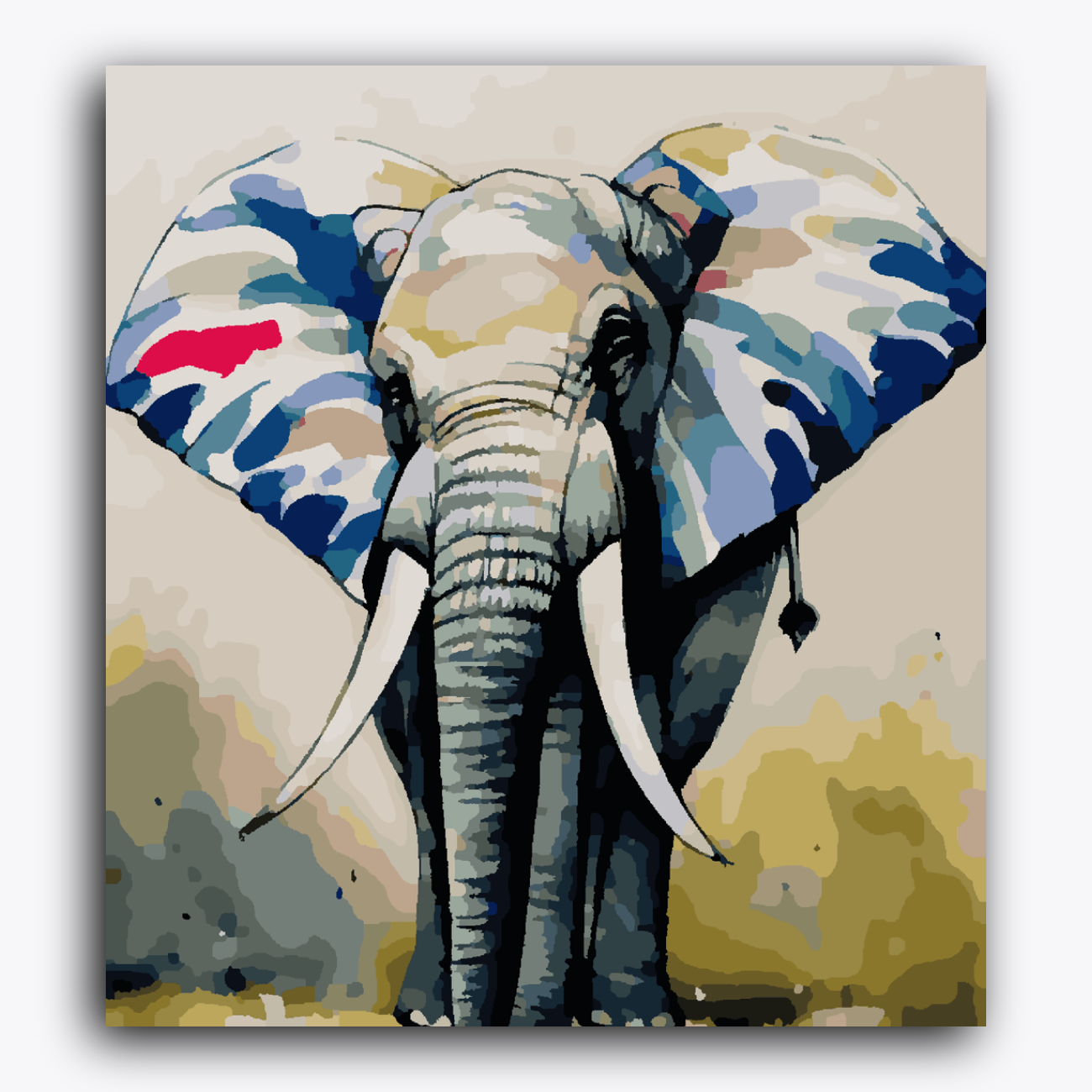 Elephant Radiating strokes